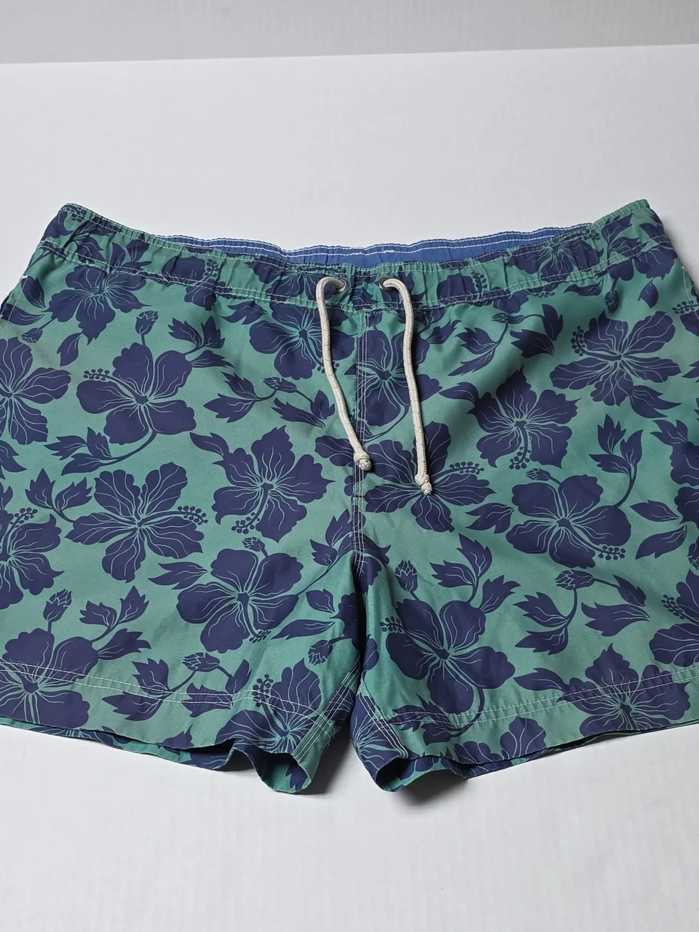 JCrew Men's Green Floral Swim Trunks